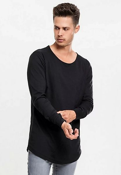 URBAN CLASSICS Langarmshirt TB1101 - Long Shaped Fashion L/S Tee black L günstig online kaufen