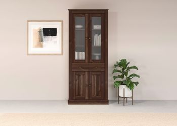 Home affaire Vitrine "Liotta" Mit 2 Glastüren und 1 Schublade günstig online kaufen