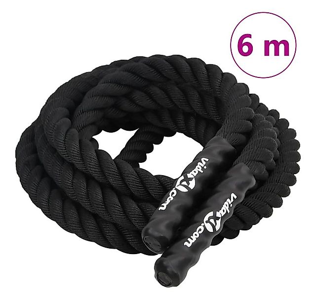 vidaXL Battle Rope Schwarz 6 m 4,5 kg Polyester Seil günstig online kaufen