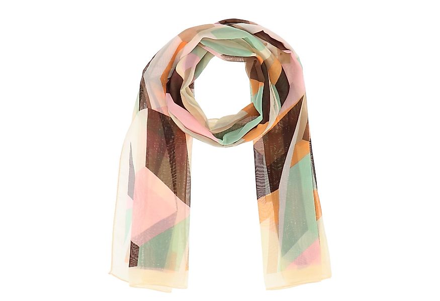 halsüberkopf Accessoires Modeschal Chiffon Geometric, Druckschal mit grafis günstig online kaufen