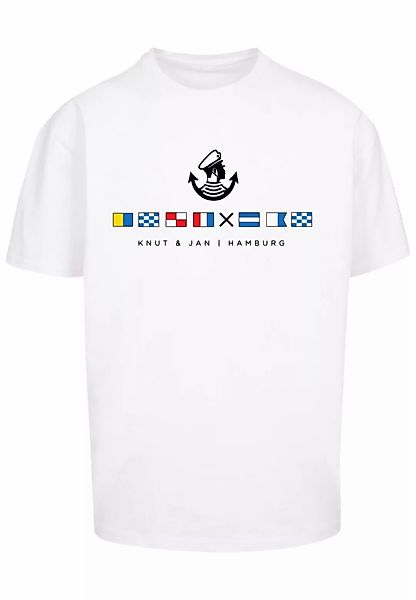 F4NT4STIC T-Shirt "Oversized T-Shirt Seglerfahnen Knut & Jan Hamburg", Prin günstig online kaufen