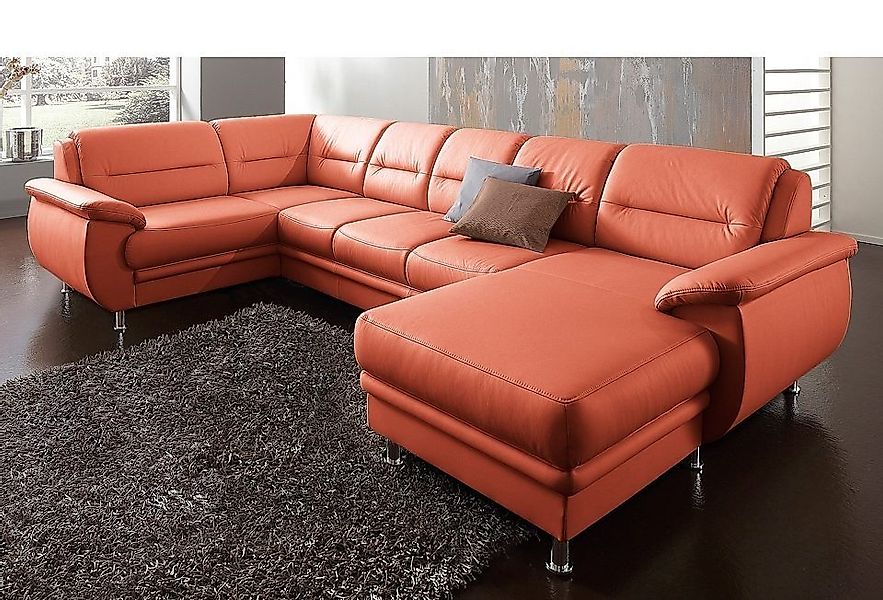 sit&more Wohnlandschaft "Mailand U-Form, B: 312 cm", optional Bettfunktion günstig online kaufen
