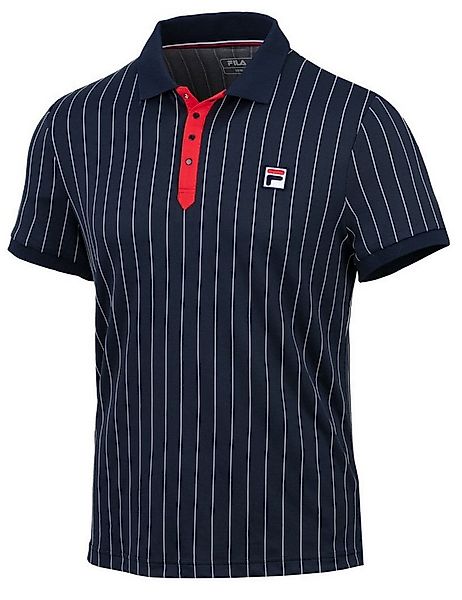 Fila Poloshirt Stripes (100% Polyester) navyblau/weiss Herren günstig online kaufen