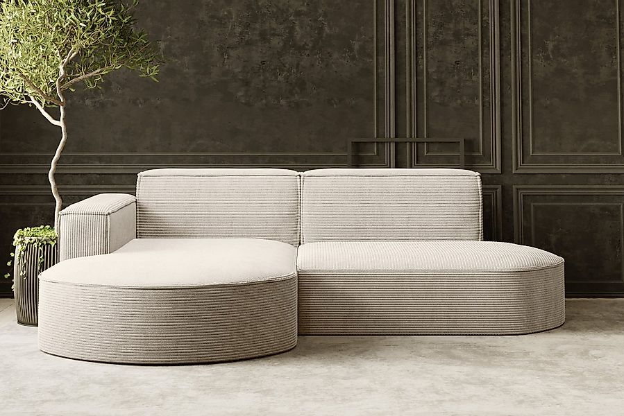 Kaiser Möbel Ecksofa Designer MODENA STUDIO L stoff Cord, Verita,Boucle, Ec günstig online kaufen