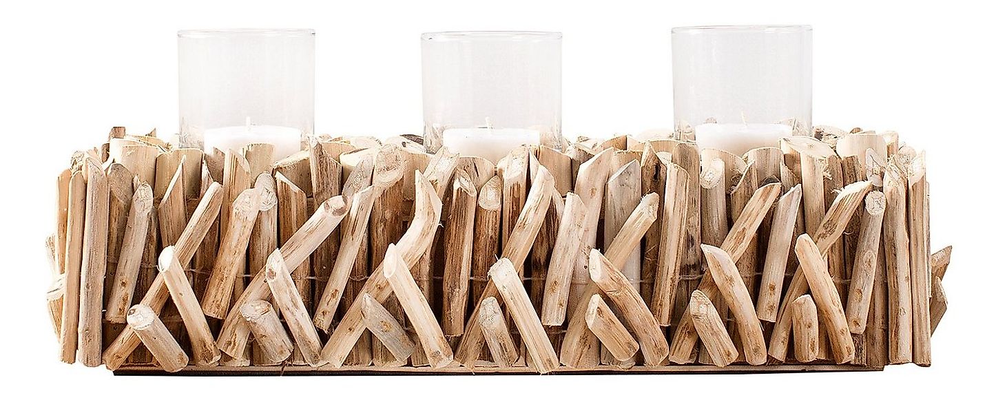 Levandeo® Kerzenständer, Windlicht L50cm Tischdeko Kerzenständer Kerzenhalt günstig online kaufen