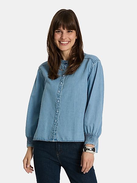 Lieblingsstück Langarmbluse "EvitaL", im Denim-Look günstig online kaufen