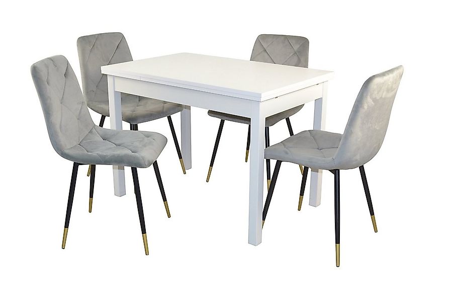 moebel-direkt-online Essgruppe 5teilige Tischgruppe bestehend aus Esstisch günstig online kaufen