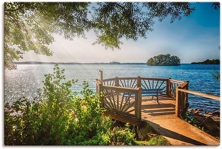 Artland Wandbild "Holsteinsche Schweiz Plöner See" Gewässer 1 Stk. tlg. als günstig online kaufen