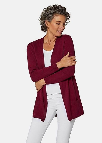 GOLDNER Strickjacke Langarm Feinstrick-Cardigan Damen Strickjacke aus reine günstig online kaufen