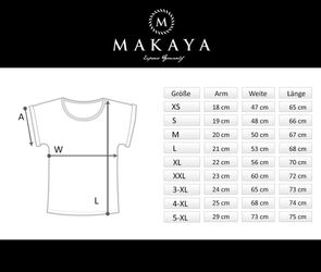 MAKAYA T-Shirt mit modischem Frontdruck Basic günstig online kaufen