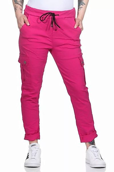 CLEO STYLE Cargohose Jogginghose 95 Pink günstig online kaufen