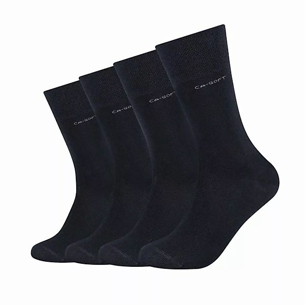 Camano Unisex Socken - Soft Socks, einfarbig, 4er Pack Marine 43-46 günstig online kaufen