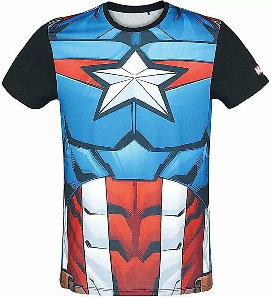 MARVEL Print-Shirt Captain america Cosplay T-Shirt Multicolour XS S M L XL günstig online kaufen