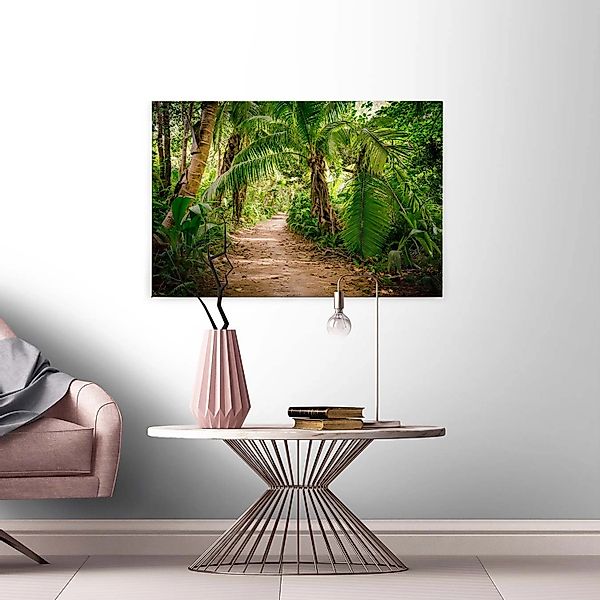 A.S. Création Leinwandbild "Palm Walk" Gemälde  Kunst 1 Stk. tlg. Palmen Wa günstig online kaufen