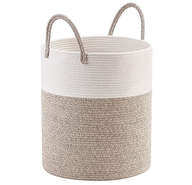 NUODWELL Wäschekorb Wäschekorb Baumwolle geflochten,Wäschesammler faltbar m günstig online kaufen