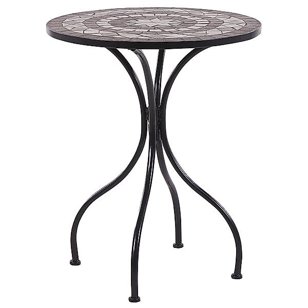 Beliani Gartentisch CARIATI Schwarz 60x60x73 günstig online kaufen