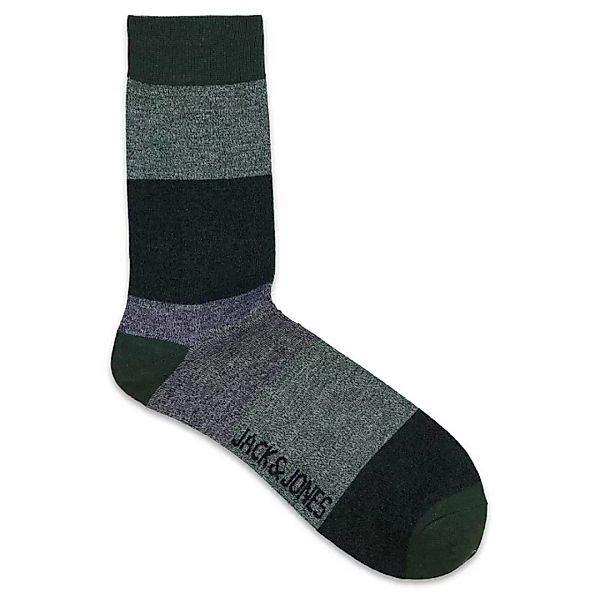 Jack & Jones Twisted Block Socken One Size Dark Grey Melange günstig online kaufen