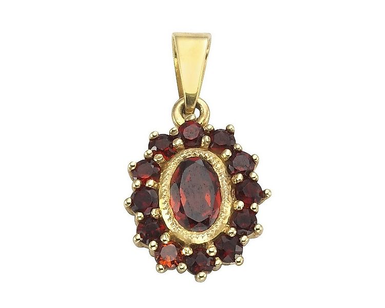 Vivance Kettenanhänger 333/- Gelbgold mit Granat günstig online kaufen