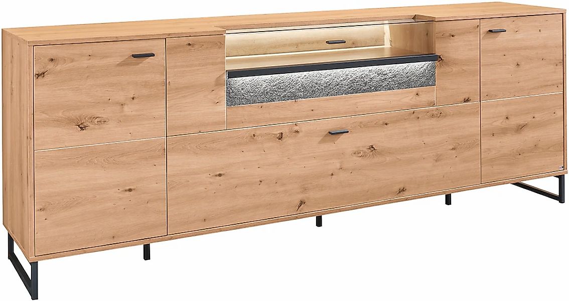 set one by Musterring TV-Schrank "Deltona" inkl. LED-Beleuchtung, Metallkuf günstig online kaufen