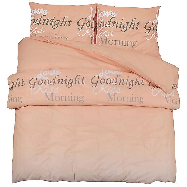 vidaXL Bettwäsche-Set Rosa 240x220 cm Baumwolle 136509 günstig online kaufen