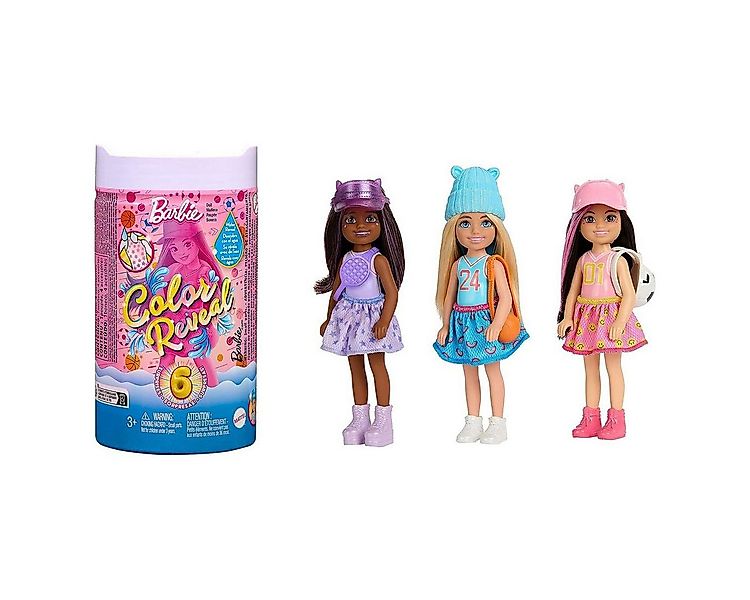 Mattel® Spielwelt Mattel HKT85 sort. Barbie Color Reveal Chelsea Puppe+6Übe günstig online kaufen