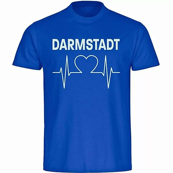 multifanshop T-Shirt Herren Darmstadt - Herzschlag - Männer günstig online kaufen