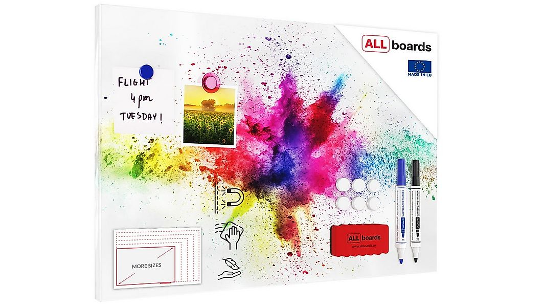 ALLboards Magnettafel ALLboards Metallische Magnettafel HOLI-FESTIVAL FARBE günstig online kaufen