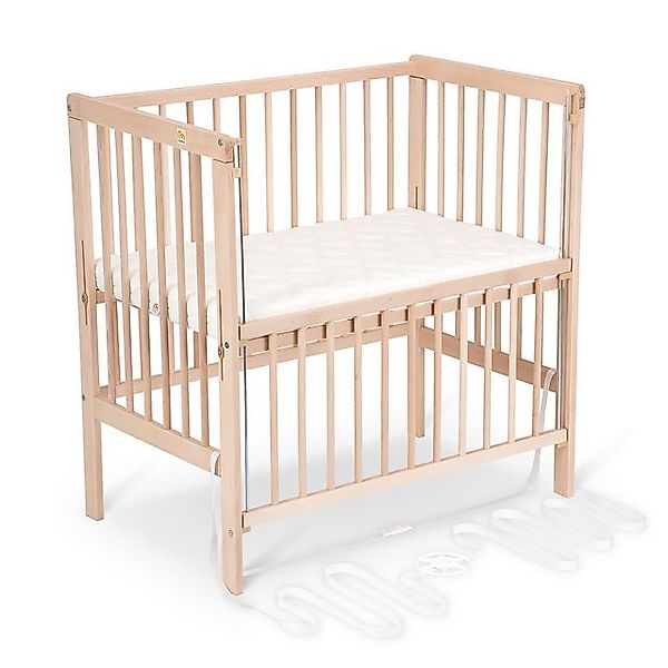 FabiMax Beistellbett Flex Natur, Buche massiv, 90 x 55 cm Liegefläche, 2in1 günstig online kaufen