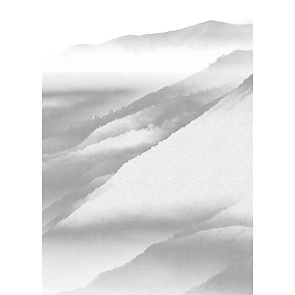 Komar Fototapete Vlies White Noise Mountain  200 x 280 cm günstig online kaufen