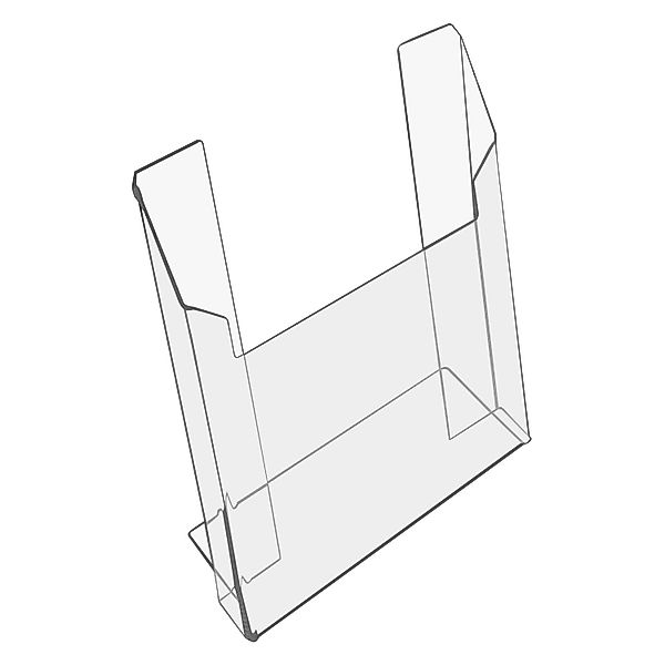 HMF Zeitungsständer Acryl Prospekthalter, DIN A4 günstig online kaufen