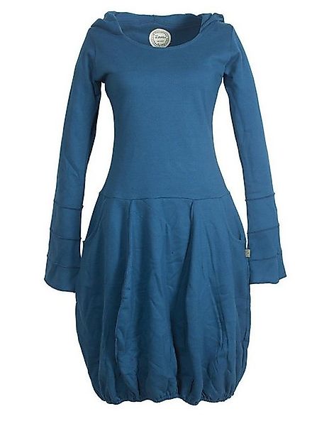 Vishes Midikleid Warmes Langarm Kleid ballonförmig mit Zipfelkapuze Ethno, günstig online kaufen