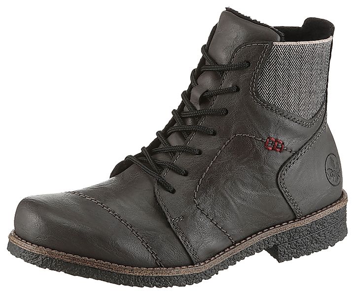 Rieker Schnürstiefelette Schnürboots, Herbststiefelette, Blockabsatz, mit günstig online kaufen