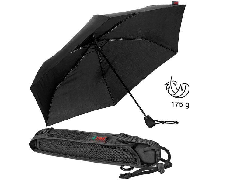 EuroSCHIRM® Taschenregenschirm light trek® ultra, schwarz, günstig online kaufen