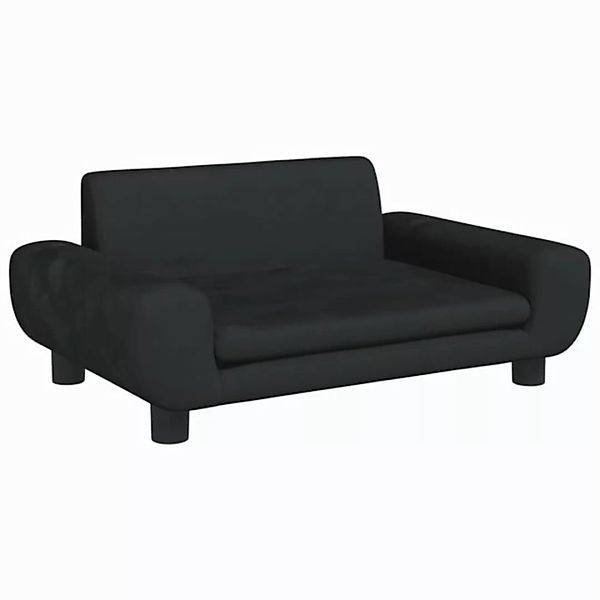 vidaXL Kindersofa Kindersofa Schwarz 70x45x33 cm Samt Kindercouch Kindermöb günstig online kaufen