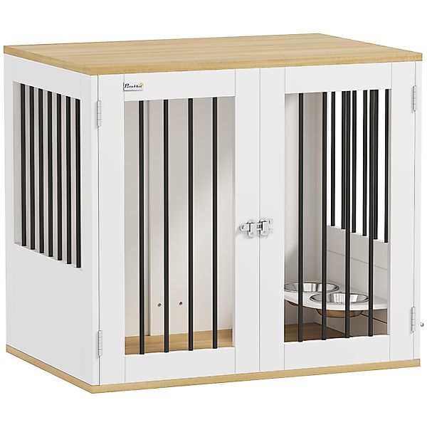 Pawhut Hundekäfig, Beistelltisch, modernes Hundehaus, Haus für Tiere mit ab günstig online kaufen