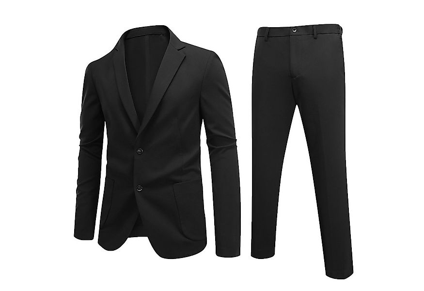 Allthemen Anzug (2 tlg) aus Stretchmaterial Herrenanzug elastisch Anzüge Re günstig online kaufen