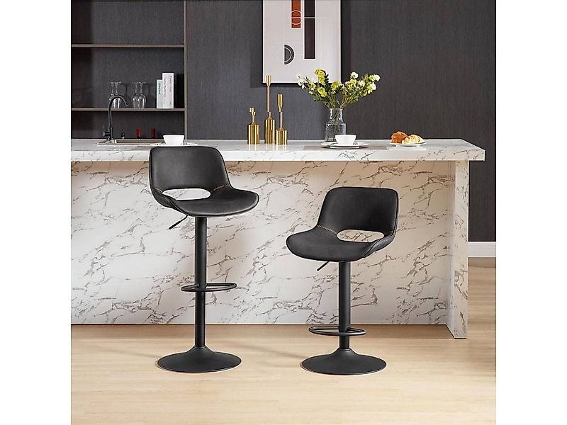 Woltu Barhocker (4 St), höhenverstellbar, Drehhocker, mit Fußstütze günstig online kaufen