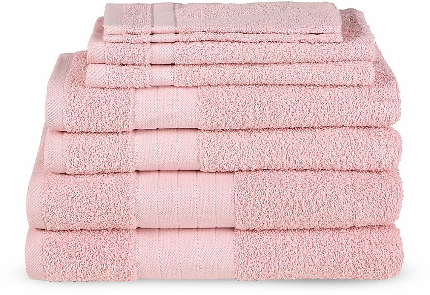 good morning Handtuch Set "Uni" Baumwolle, Walkfrottee, Bordüre, 500 GSM,Ei günstig online kaufen