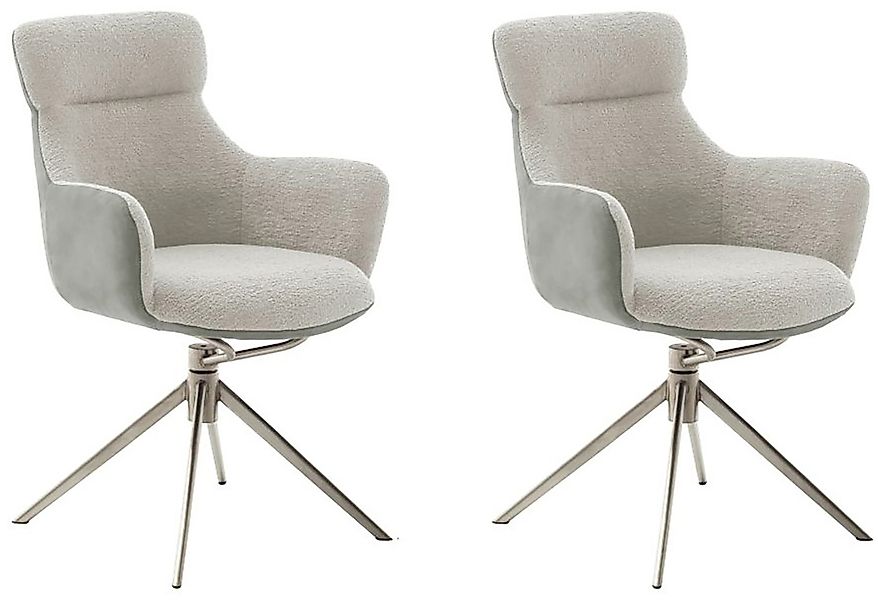 MCA furniture Esszimmerstuhl »PELION«, Feingewebe, (2er-Set), drehbar 360°, günstig online kaufen