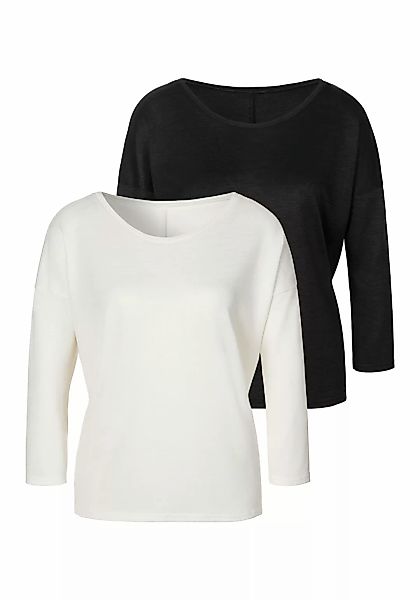 LASCANA 3/4-Arm-Shirt "aus feinem Strick", aus pflegeleichter Qualität mit günstig online kaufen