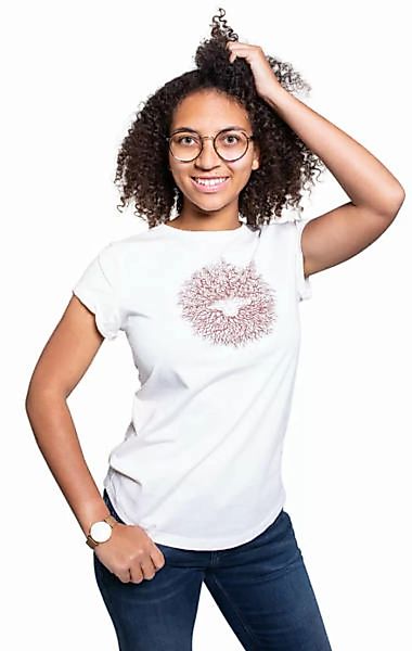 Shirt Aus Biobaumwolle Fairwear Für Damen "Ascension" In Washed White günstig online kaufen