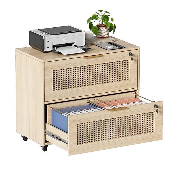 TWSOUL Aktenschrank Rollcontainer verstellbarem Büroschrank Schubladen günstig online kaufen