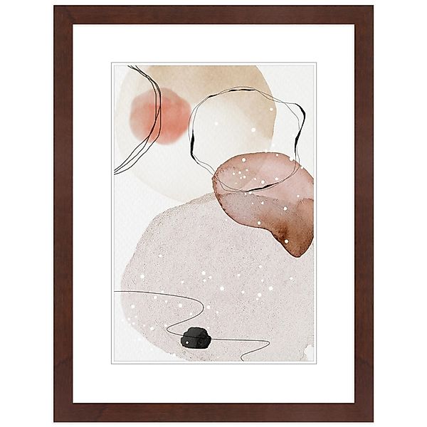 WANDStyle Bilderrahmen H430 aus Massivholz in Nussbaum 24 x 30 cm im Stil K günstig online kaufen