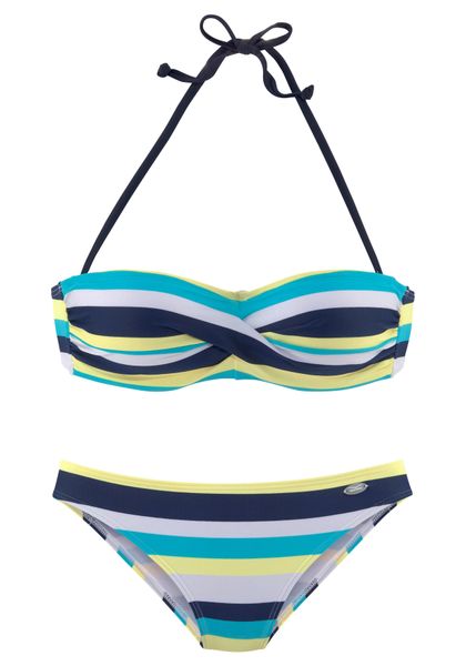 Venice Beach Bandeau-Bikini mit Streifen günstig online kaufen