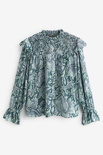 Next Langarmbluse Geraffte, gesmokte Bluse mit langen Ärmeln (1-tlg) günstig online kaufen
