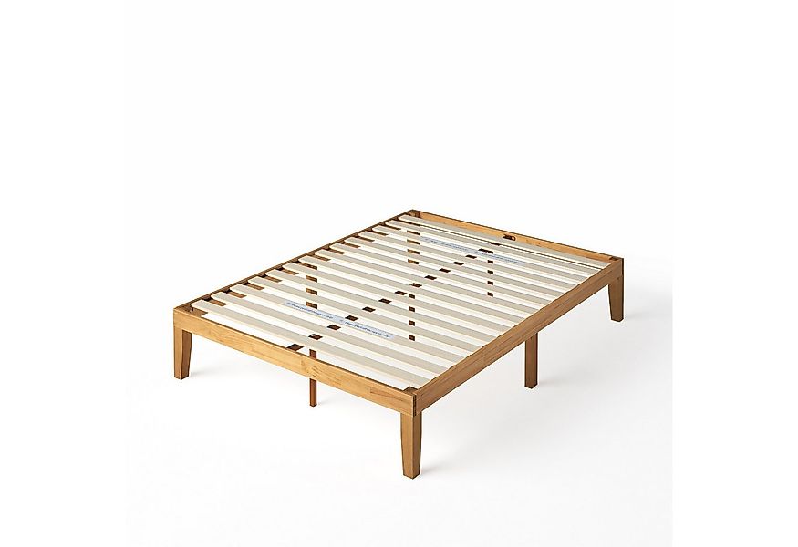 ZINUS Massivholzbett Moiz, 140x200, Bettgestell aus Holz mit Lamellenoptik günstig online kaufen