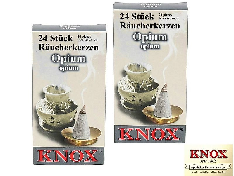 KNOX Duftkerze 2 Päckchen Räucherkerzen- Opium - 24er Packung günstig online kaufen