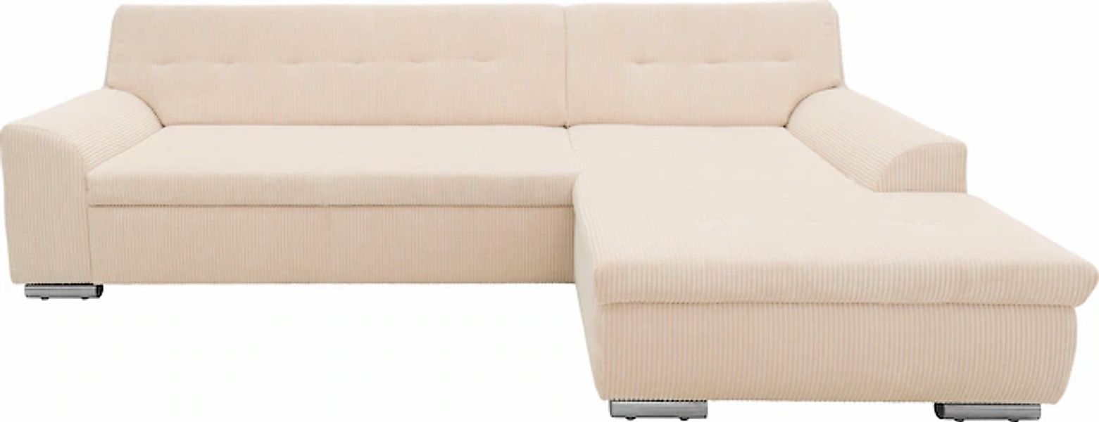 DOMO collection Ecksofa »Treviso viele Bezüge, auch in Cord, L-Form, B/T/H: günstig online kaufen