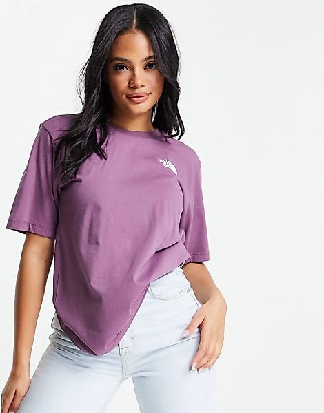 The North Face – Simple Dome – Boyfriend-T-Shirt in Lila-Violett günstig online kaufen