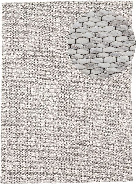 carpetfine Wollteppich »Sina, auch als Läufer«, rechteckig, 14 mm Höhe, Han günstig online kaufen